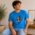 Wizard Coffee Cup Graphic Tee – Espresso Patronum Blue Short-Sleeve Shirt (Size L)